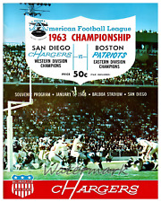 AFL 1963 Championship Game Program Cover Color REPRINT 8 X 10 Photo Picture