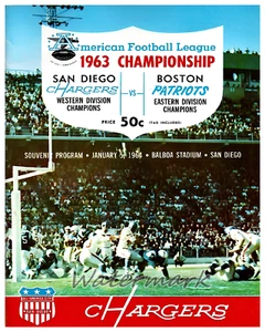 AFL 1963 Championship Game Program Cover Color REPRINT 8 x 10 Photo Picture - Bild 1 von 1