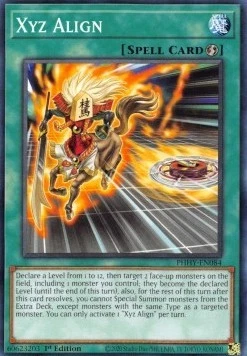 YuGiOh Xyz Align PHHY-EN084 Common Englisch Neu 1st - Bild 1 von 2