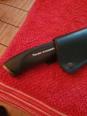 Normark Finnland Jagdmesser Anglermesser mit Lederscheide - Bild 1 von 4
