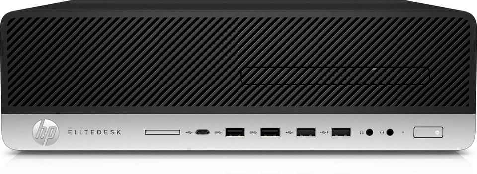 HP EliteDesk 800 G4 SFF Intel i5-8500 3.0 GHz 8GB DDR4 256GB SSD W10P Desktop BK - Image 1 of 4