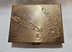 De colección Zell Fifth Avenue Metal Tono Dorado Compacto Nuevo Sin Usar - Imagen 1 de 6