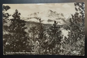 RPPC Pikes Peak von der Rampart Range Road Colorado Sanborn - Bild 1 von 2