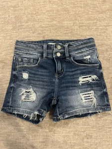 Kancan Signature Mid-rise Distress Jean Shorts Girls Size 12 - Picture 1 of 11