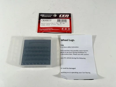 Used CEN 2.5mm Bullet Spiked Wheel Lug Bolts w/Tool (Black) (40) [CEGCKD0610] - Image 1 of 4