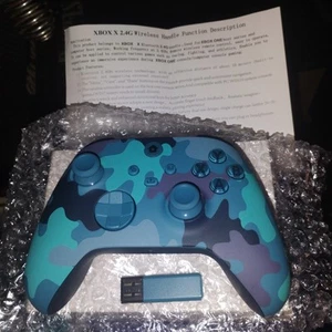 Microsoft Wireless Controller Xbox Series X/S/One - Mineral Camo ,  W/Adapter  - Picture 1 of 6