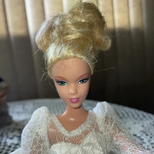 Barbie Doll Bridal Gown Wedding Dress Vintage Disney 1999 Body Indonesian OOAK - Picture 1 of 14