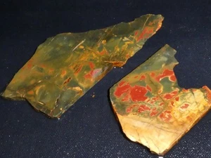 Cherry Creek Jaspe 2 piezas - áspero para cabbing - pantalla, ciencia - Imagen 1 de 3