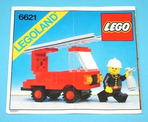 LEGO 6621 CLASSIC TOWN FIRE TRUCK ORIGINAL SPARE INSTRUCTIONS 1980s LEGO GROUP - Picture 1 of 5