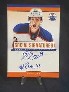 2013-14 Panini Social Signatures #SSRN Ryan Nugent-Hopkins Edmonton Oilers - Picture 1 of 2