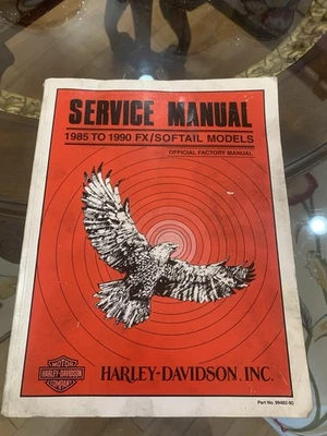 Manual de servicio original OEM 1985-1990 Harley Davidson modelos FX/Softail 99482-90 Foto 1 de 4