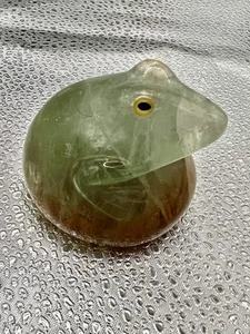 "Pisapapeles escultura rana de 2"" de largo Art Glass Lucite" - Imagen 1 de 7