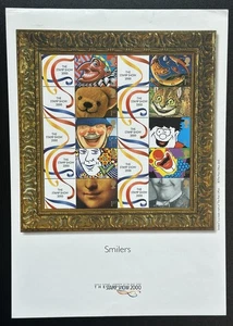 GB 2000 GENERIC SMILERS SHEET SG LS1 THE STAMP SHOW (1ST) MNH - Picture 1 of 1