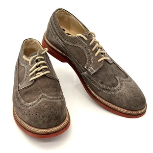 1901 Derby Budapester Oxford Schuhe Herren 11,5 M grau Wildleder Leder Obermaterial Nordstrom - Bild 1 von 16