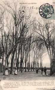 CPA 72 BEAUMONT-SUR-SARTHE - Promenade de la Motte - Imagen 1 de 2