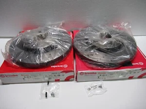 2 piezas PAR Brembo Kit de rotor de freno de disco delantero perforado en X para MB C117 X117 W246 W242 - Imagen 1 de 6