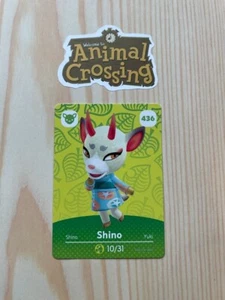 Shino 436 Animal Crossing Amiibo Card Authentic Series 5 MINT NEVER SCANNED - Picture 1 of 2