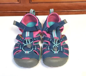 Keen 2 H2 Sandale wasserdicht Aktiv Wandern Camp Zehenschutz blau pink - Bild 1 von 5