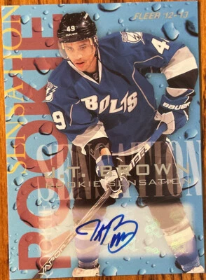2012-13 Fleer Retro Rookie Sensations Autographs J.T. Brown #7 - Image 1 of 2