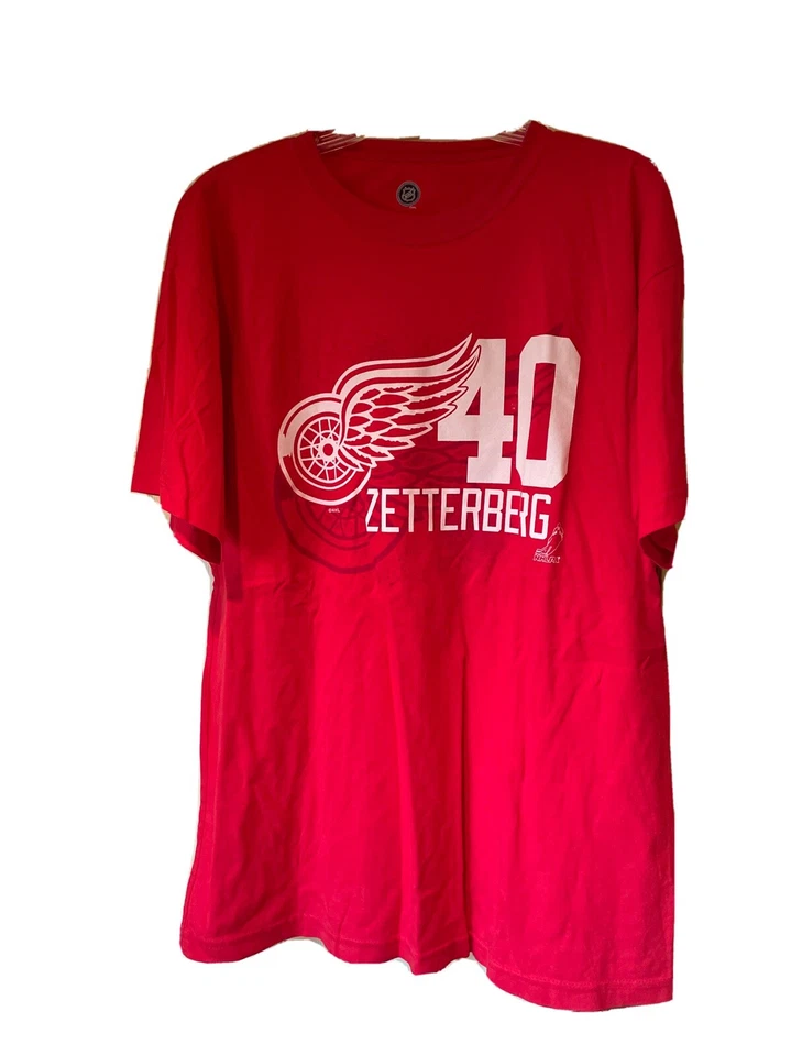 Camiseta Henrik Zetterberg Talla XL Detroit Red Wings HOF NHL Hockey #NHL Foto 1 de 4