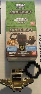Minecraft BACKPACK HANGER 24k GOLD PLATED BAT Rare Chase 1/54 - Picture 1 of 4