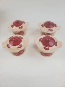 Juego de 4 Mini Cacerolas Personales con Tapas Manzanas - Imagen 1 de 11