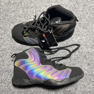 AND1 Shoes Boys Size 3 Assist 2.0 Athletic HiTop Sneakers Basketball Iridescent - Picture 1 of 6
