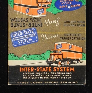 1930s Old COE Truck Trucking Inter-State Common Motor Carriers System Michigan M - Picture 1 of 1