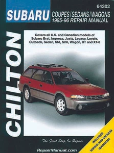 Subaru Brat Impreza Justy Legacy Loyale Outback Sedan Std SVX Wagon XT XT-6 1... - Picture 1 of 1