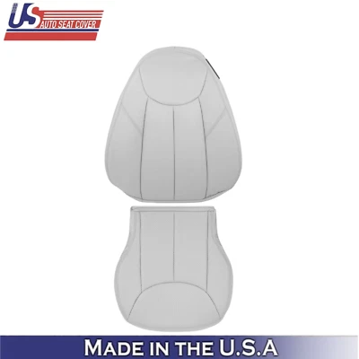 2003-2007 for Mercedes Benz R230 SL500 Driver Seat Covers Genuine Leather Gray - Image 1 of 4