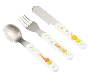 Baby-Nova Kinderbesteck Esslernbesteck Metall 3 tlg  - Bild 1 von 2
