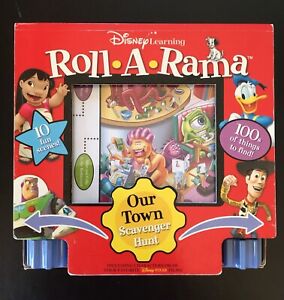 DISNEY LEARNING ROLL A RAMA OUR TOWN SCAVENGER HUNT 2005 Mickey Toy Story Toy