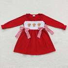 Baby Girls Christmas Embroidery Gingersnap Dress and Romper
