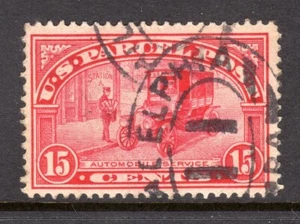 United States Scott #Q 7 VF Used 1913 15 Cent Automobile Service - Picture 1 of 1