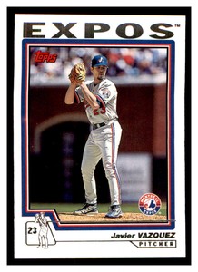2004 Topps #93 JAVIER VAZQUEZ Montreal Expos ~B9PP