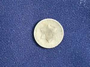 1852 Three Cent Silver E8234 - Picture 1 of 8