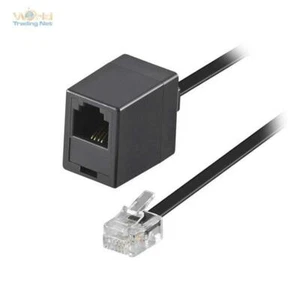 3m Telefon Kabel Verlängerung RJ11 4polig belegt 1F/1M Stecker > Buchse Kupplung - Bild 1 von 4