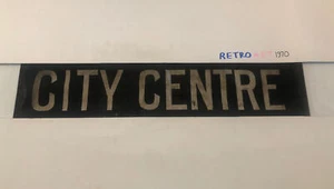 Scottish 1950s Govan Depot 34 Glasgow Antique Bus Blind 35”- City Centre - Picture 1 of 12