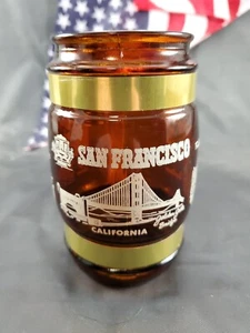 1960s SAN FRANCISCO California Souvenir 5 inch SIESTA WARE Mug With Wood Handle - Picture 1 of 5
