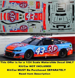 NASCAR DECAL #43 STP DARLINGTON THROWBACK 2023 CHEVROLET CAMARO ERIK JONES 1/24 - Picture 1 of 5