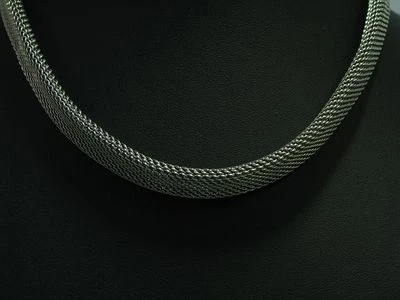 925 Argento Sterling Collier/Collana / Vero Argento/42,0cm/36,4g - Immagine 1 di 3