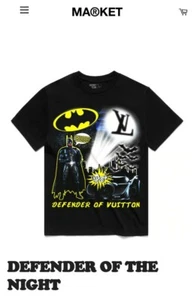 Market Secret Club Defender Of The Dark Knight Batman T Shirt Size XL NWT Rare - Picture 1 of 4