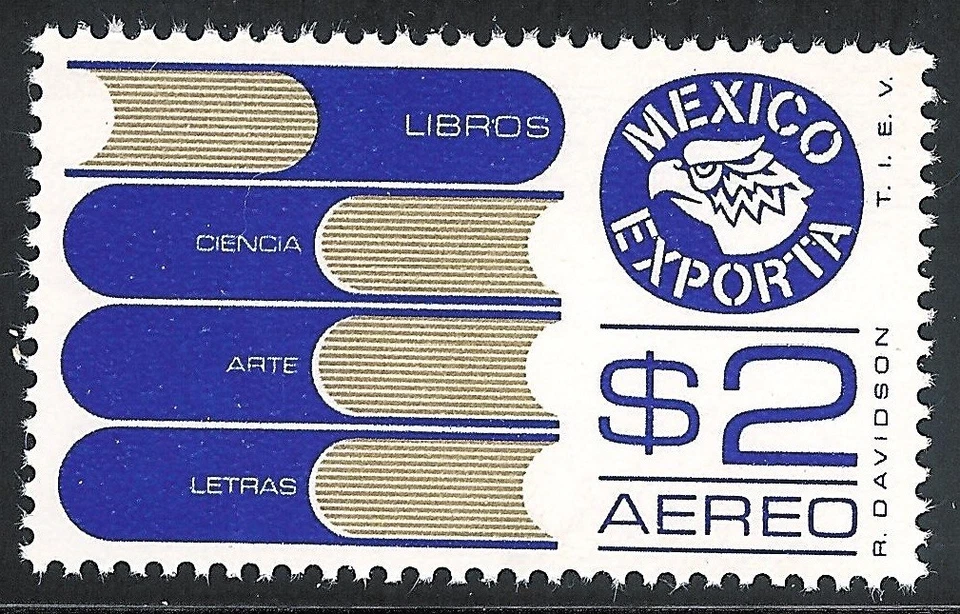 pe015 México Exporta MNH papel 1; Sc#C493 Mc#1507 Et#ex015, violeta ultramar Foto 1 de 1