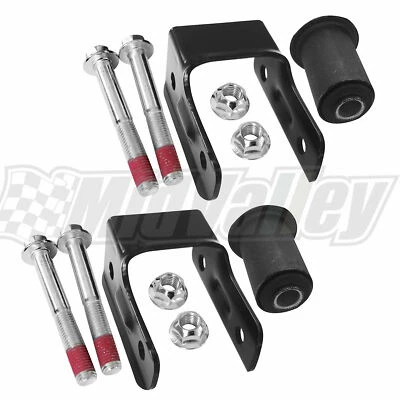 Kit de grilletes de suspensión de resorte de hoja trasera de 2 piezas lado derecho derecho para GMC Hummer Chevrolet Foto 1 de 4