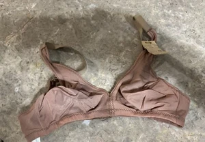 REGGISENO VINTAGE FLEXNIT QUALCOS'ALTRO! SPANDEX NYLON. 32 B. MARRONE - Foto 1 di 4