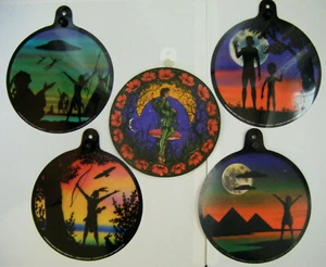 Sun Catcher Window Art Pixie Ufo Alien Double Sided Hippy Festival New Age - Picture 1 of 12