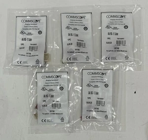CommScope Uniprise UNJ10G-RD Outlet Cat6A U/UTP RJ-45 Modular Jack Red Lot of 5 - Picture 1 of 2