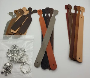 15er-Pack/Schlüsselanhänger aus Vollleder oder Schlüsselanhänger-Kits alle unterschiedlich. - Bild 1 von 6