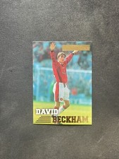 David Beckham 1996-97 Merlin Premier Gold #92 RC Man United - EX-EXMINT 01