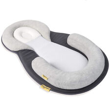 Baby Crib Nursery Portable Travel Folding Infant Toddler Cradle Sleep Bed Gray